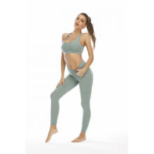 Soutien esportivo feminino e calças legging macacão de ioga